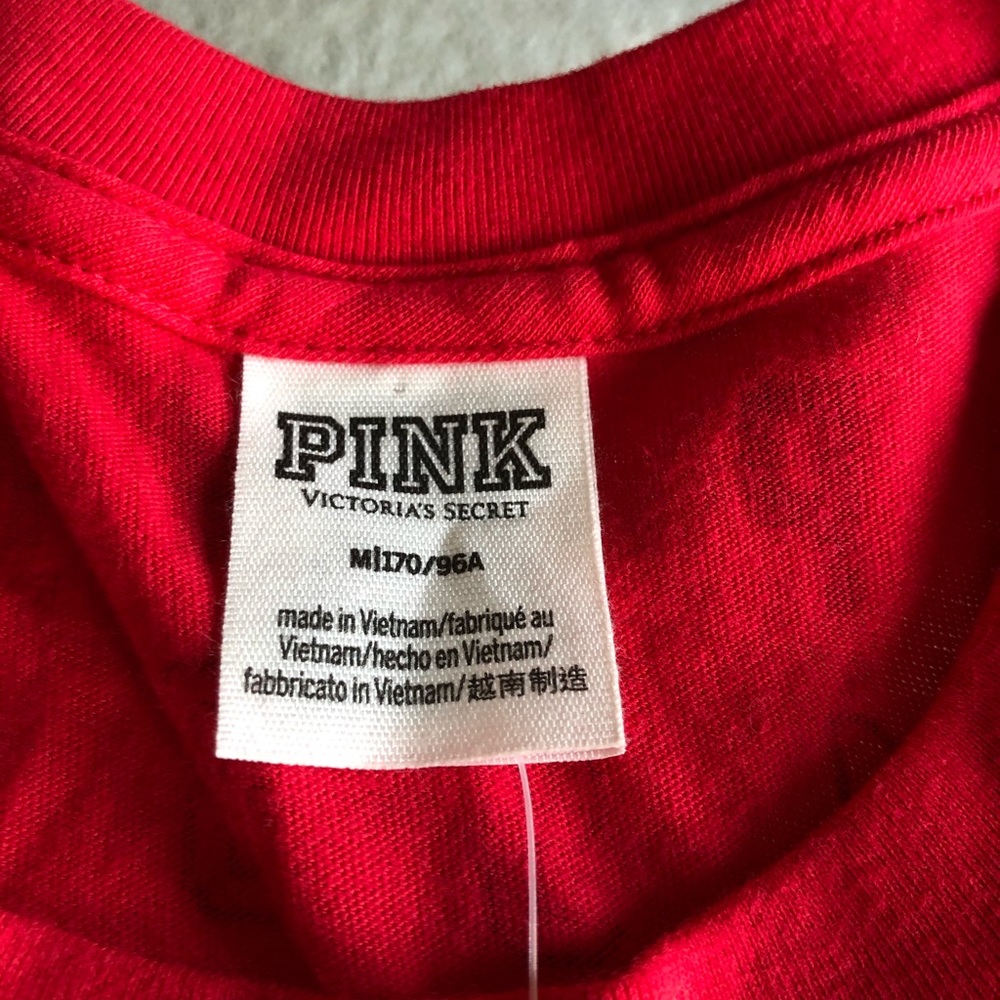 Pink Victoria’s Secret Red Racerback Logo Tank - Picture 4 of 5